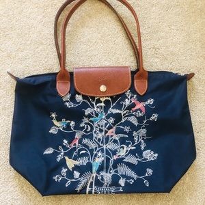 Longchamp Le Pliage Tote Medium Birds of Paradise